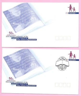 AUSTRALIA 1997 Pair of PSE's - FDC & Mint - COUNCIL OF STATE SCHOOL ORGANISATION - Image 1 of 2