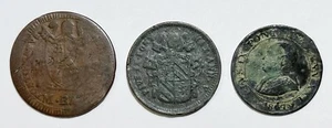 STATO PONTIFICIO Lotto di 3 monete Epoche, metalli e conservazioni varie  E.2331 - Picture 1 of 2