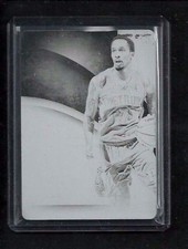 Brandon Jennings 2013-14 Immaculate TEAM LOGOS Print Plate 1/1! THICK! Pistons!