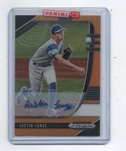 2020 Panini Prizm Draft Picks yellow Prizm Auto  justin lange 06/20 pdp34 padres