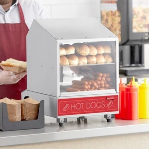 Kommerzielle Maschine Brötchen Futter Elektrisch Hot Dog Dampfgarer Wärmer 175 Hund 40 Brötchen Neu - Bild 1 von 4