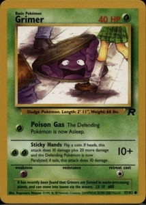 Pokemon TCG WOTC Team Rocket Grimer 57/82 LP/MP - Imagen 1 de 2