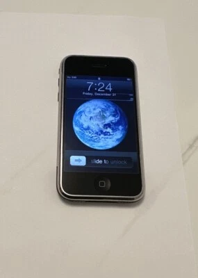 Apple iPhone 1st Generation - 8GB - Black (AT&T) A1203 (GSM) C26 - Image 1 of 4