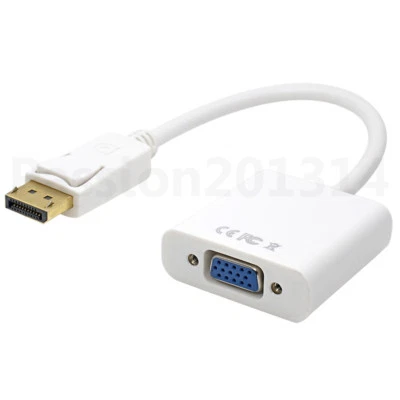 nEW Displayport DP Stecker auf VGA Buchse Adapter Display Port Kabel Konverter - Bild 1 von 4