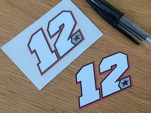 Maverick Viñales Raza Número 12 (par muy pequeño) - VENDEDOR DEL REINO UNIDO - Imagen 1 de 1