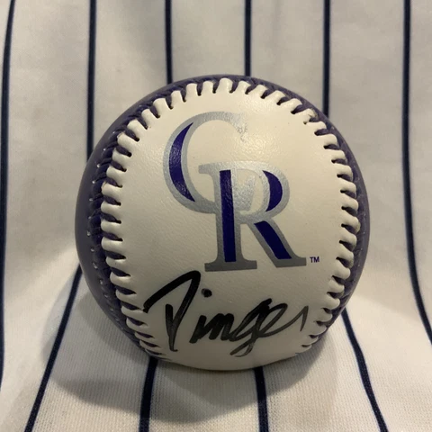 Colorado Rockies Easton Speed Pitch Winner Mascot Signed souvenir baseball ball Cover