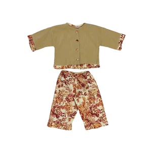 Girl's Medium 5 Fall Two Piece NWOT  Boutique Festival Pants Blouse - Picture 1 of 6