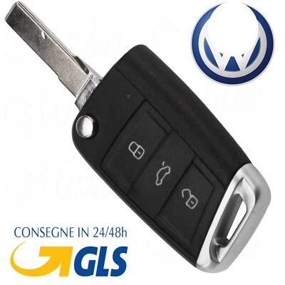 cover guscio chiave telecomando 3 tasti golf VII 7 polo tiguan t-roc beetle hu66 - Image 1 of 4