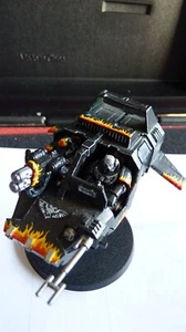 WH40K SPACE MARINES LEGION OF THE DAMNED ARMY LANDSPEEDER OOP RARE PAINTED# - Picture 1 of 5