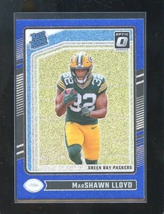 2024 Donruss Optic Rated Rookies Blue Glitter #275 MarShawn Lloyd RC - Packers - Picture 1 of 2