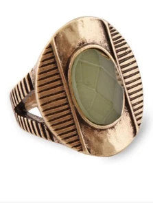 $29 LUCKY BRAND Gold Tone Cats Eye Ring # 128 - Picture 1 of 3