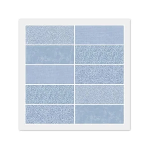 Charm Pack - 40) Cuadrados AZUL CLARO 5" X 5", 100% Tela Algodón Acolchado - Imagen 1 de 6