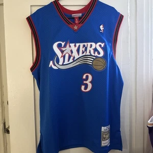 Authentic Mitchell & Ness 76ers 1999-00 Allen Iverson #3 HWC Jersey Large - Picture 1 of 5