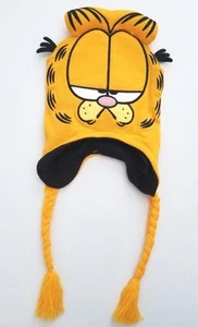 Nickelodeon Garfield Orange Tassel Beanie Mens One Size - Picture 1 of 8