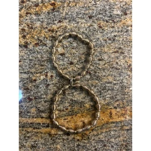 Vintage Napier Gold Tone Beaded Double Strand Necklace Toggle Clasp - Picture 1 of 4