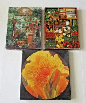 Mixed Lot 3 Vintage 500 pc Springbok Jigsaw Puzzles flowers, plants, nature - Image 1 of 4