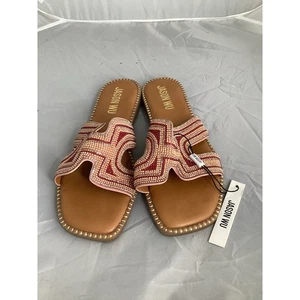 Jason Wu braune Damen-Sandalen mit Perlen verziert Slipper – Größe 8 – neu ohne Karton - Bild 1 von 5