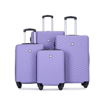  16/20/24/28'' 4 Piece lightweight suitcase luggage w/ rotating wheels TSA lock - Image 1 of 4