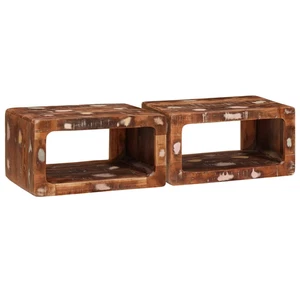 Bedside Table Solid Reclaimed Wood Earthy Brown 45x30x24 cm Rustic Nightstand. - Picture 1 of 5