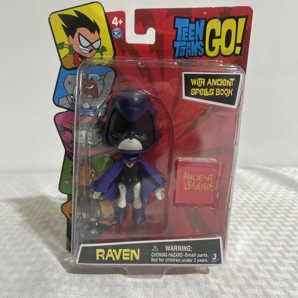 Teen Titans Go! Figura Cuervo 4" Con Libro de Hechizos Antiguos Jazwares NUEVO JUGUETE SELLADO Foto 1 de 4