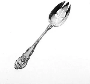 New Wallace Sir Christopher Sterling Silver Pierced Tablespoon Serving Spoon - Picture 1 of 2