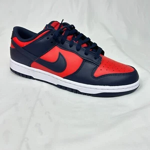 Nike Dunk Low Retro DV0833-601 Men's 10 Navy Red New with Box - Picture 1 of 8