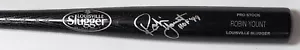 Milw Brewers ROBIN YOUNT Signed Louisville Slugger Black Bat AUTO w/ HOF - JSA - Picture 1 of 2