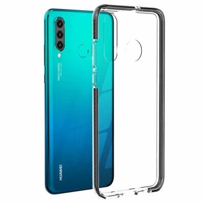 Cover per Huawei P30 Lite Trasparente TPU Antishock Angoli Rinforzati Custodia - Immagine 1 di 4