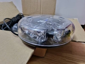 Redtronic LED Kennleuchte BLAU mit Magnethalterung & ECE-R65 KL2 Zulassung / neu - Zdjęcie 1 z 4