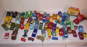 Disney Pixar Cars Mixed Lot Plastic/ Diecast Metal Cars 63 Total 