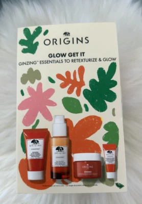 Origins Juego de Regalo 4 Piezas Glow Get It Essentials Retexturizar y Brillar  Foto 1 de 4
