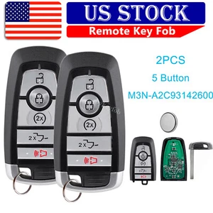 2 For 2018 2019 2020 2021 2022 Ford F150 F250 F350 Smart Remote Key Fob 5 Button - Foto 1 di 9