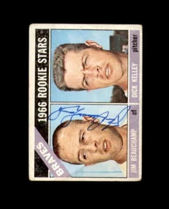 Jim Beauchamp Hand Signed 1966 Topps Milwaukee Braves Autograph - Picture 1 of 2