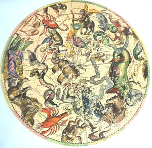"Myth and Fact in The Zodiac" Springbok Circular Jigsaw Puzzle w/Box VTG '65 - Picture 1 of 10