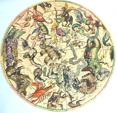 "Myth and Fact in The Zodiac" Springbok Circular Jigsaw Puzzle w/Box VTG '65 - Image 1 of 4