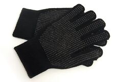 1Pair Mens Winter Gripper Work Gloves Black-gripper gloves-grip