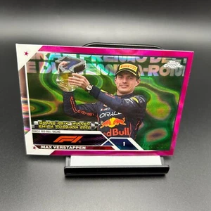 2023 Topps Chrome F1 #147 Max Verstappen Fuchsia Lava /250 Oracle Red Bull - Picture 1 of 2