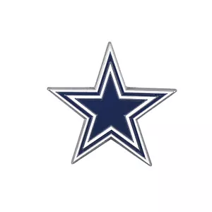 NEW Dallas Cowboys Football Metal Blue & White Team Logo Emblem - Fanmats - Foto 1 di 1