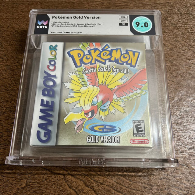 Pokemon GOLD Nintendo Game Boy Color COMPLETE IN BOX (CIB) CGC graded 9.0