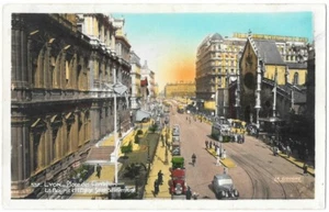LYON 69 Place des Cordeliers Old Postcard Animated Colorized Written Undated - Picture 1 of 2