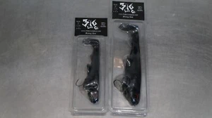 2 3:16 Lure Co 5" & 6.75" Rising Sun Swimbaits in Black - Imagen 1 de 3