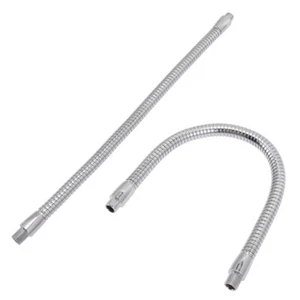 2pcs Flex Arm Replacement Iron Gooseneck Stand Thread Flexible Light Pole New - Picture 1 of 12