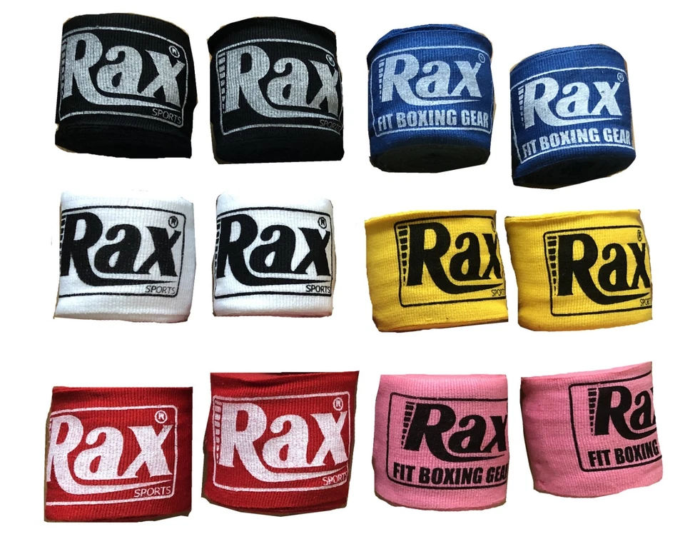 R A X Handwickel Bandagen Faust Boxen Innenhandschuhe Handschuhe MMA Baumwolle Paar Muay Thai RAX