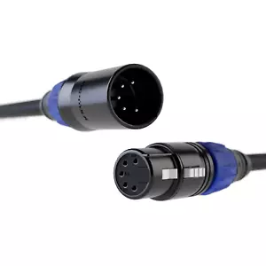 Blizzard DMX-5PIN-IP-3Q "Cool Cable" / IP RATED 3' 5-Pin XLR 22 Gauge DMX cable - Picture 1 of 2