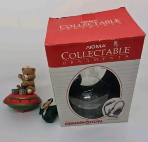 Vtg NOMA Ornamotion Christmas Ornament Baby Bear On Top Tested Working - Picture 1 of 4