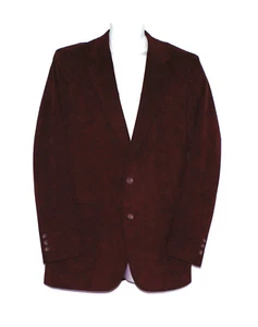 VINTAGE 1970s NORDSTROM CLARIDGE COLLECTION BLAZER MICROSUEDE BURGUNDY - M - USA - Bild 1 von 12