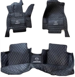 NEW 2020 - 2023 MAZDA CX-30 FLOOR HIGH SIDES NYLON MATS CUSTOM OF 3PC SET W/LOGO - Picture 1 of 4