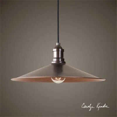 Uttermost Barnstead 1-Light Transitional Metal Pendant in Copper - Image 1 of 3