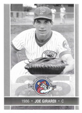 Joe Girardi 2007 Peoria Chiefs 25th Anniversary Card (1986) #6