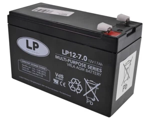 Batterie gel batterie 12V 7Ah plomb pour système d'alarme systèmes onduleurs tondeuse AGM VdS - Photo 1/8